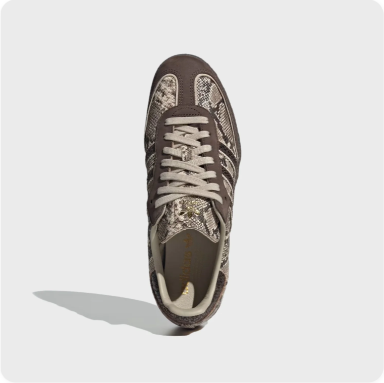 Adidas Samba OG Sneakers – Snakeskin Print / Brown / Beige
