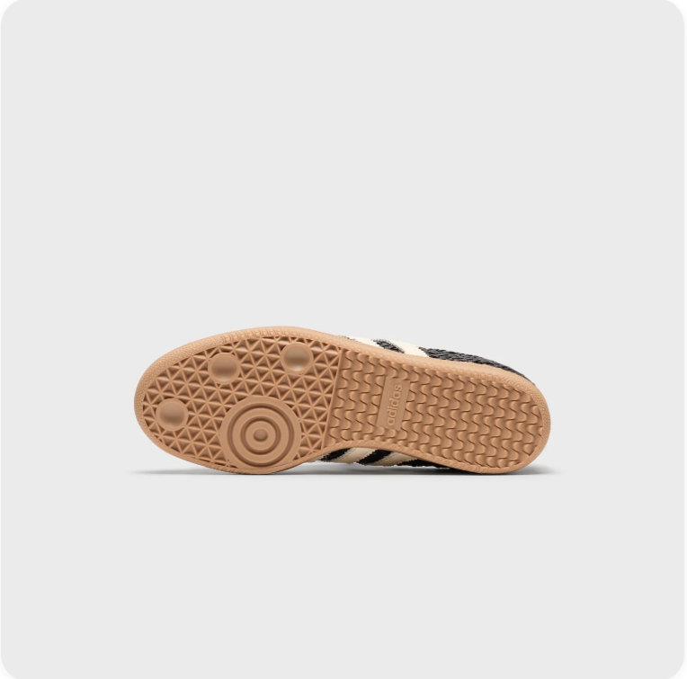 Adidas Samba OG Sneakers – Black Woven Leather / Cream / Gum