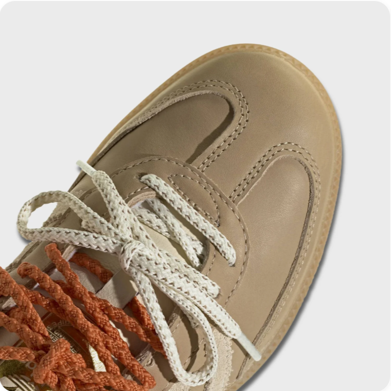 Adidas Samba OG Sneakers – Khaki / Cream / Terracotta Dual Lace