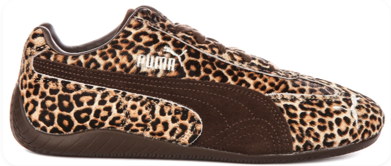 Puma Speedcat OG Sneakers – Leopard Print / Haircalf / Dark Brown