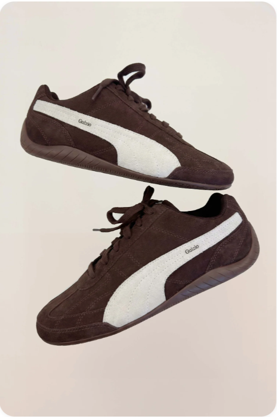 Puma Speedcat OG Sneakers – Dark Chocolate Brown / White