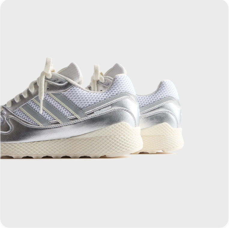Adidas Torsion Comp Sneakers – Metallic Silver / Cream