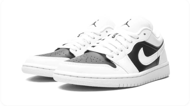 Air Jordan 1 Low – White / Black / Shadow Grey