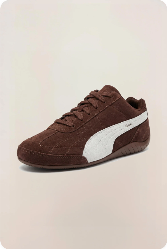 Puma Speedcat OG Sneakers – Dark Chocolate Brown / White