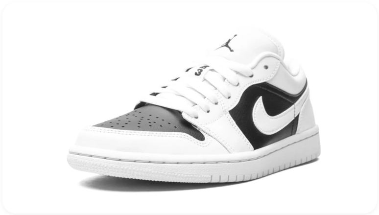 Air Jordan 1 Low – White / Black / Shadow Grey