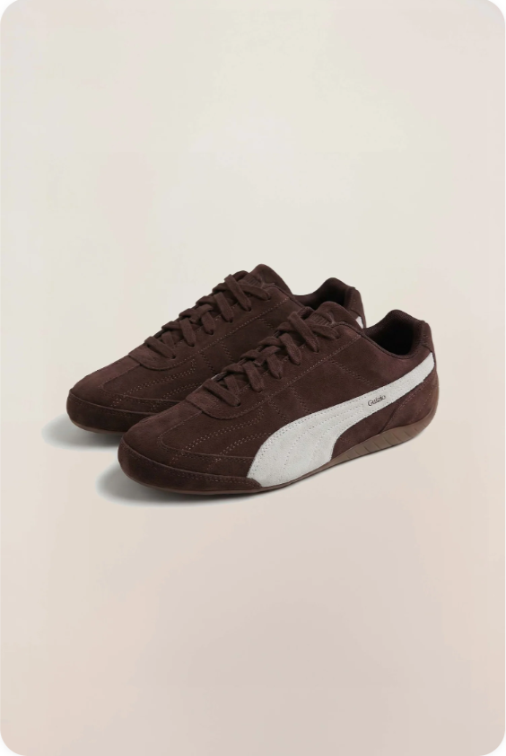 Puma Speedcat OG Sneakers – Dark Chocolate Brown / White
