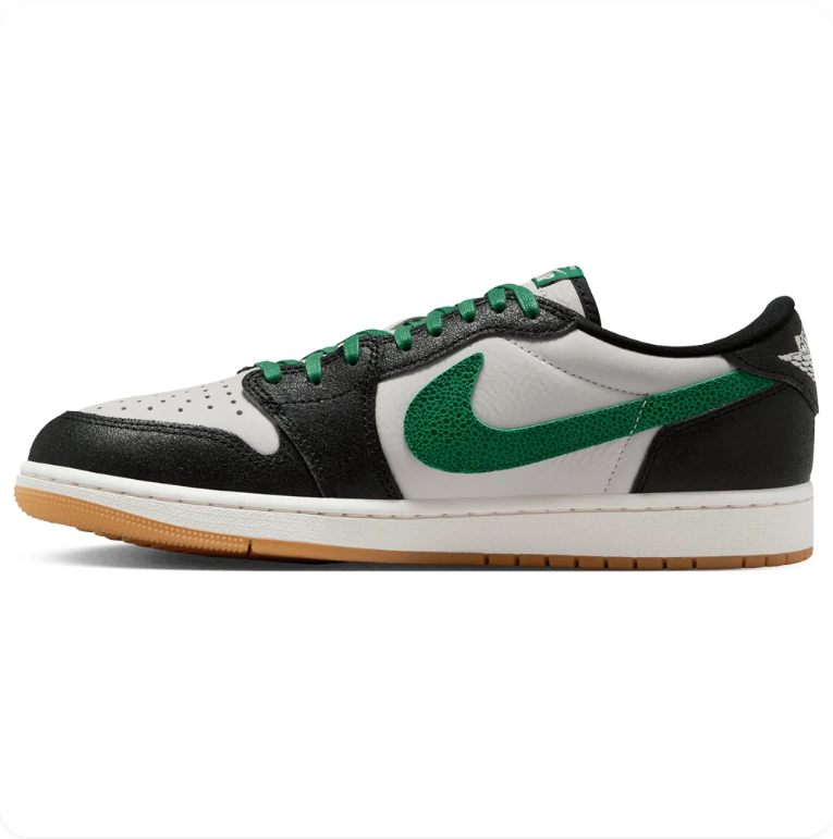 Air Jordan 1 Low OG – Black / Lucky Green / Neutral Grey