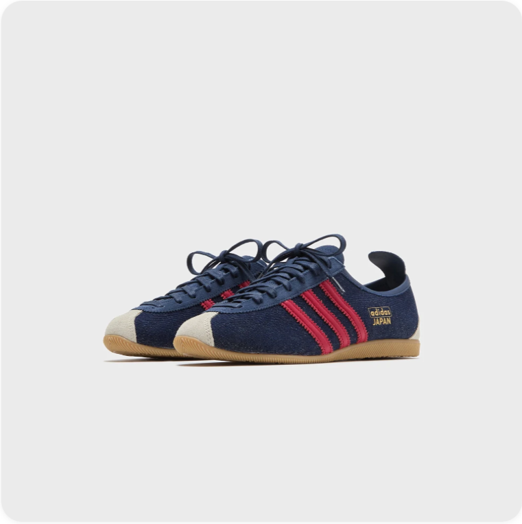 Adidas Japan Sneakers – Navy Blue / Crimson Red / Gum