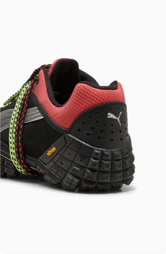 Puma Mostro Sneakers – Black / Coral Red / Neon Green