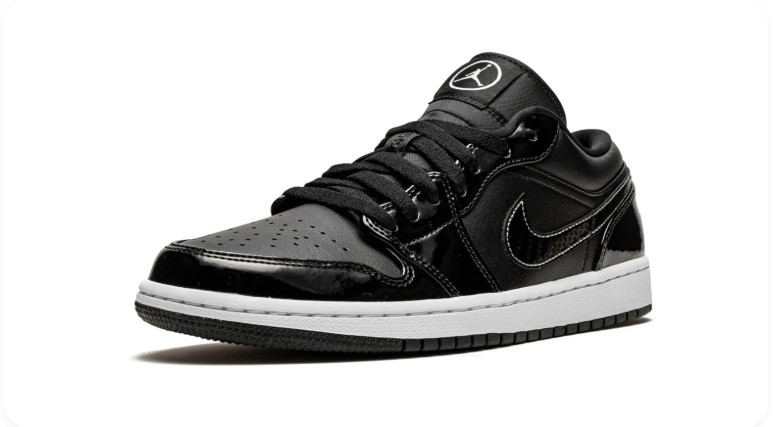 Air Jordan 1 Low SE – Black Patent / White