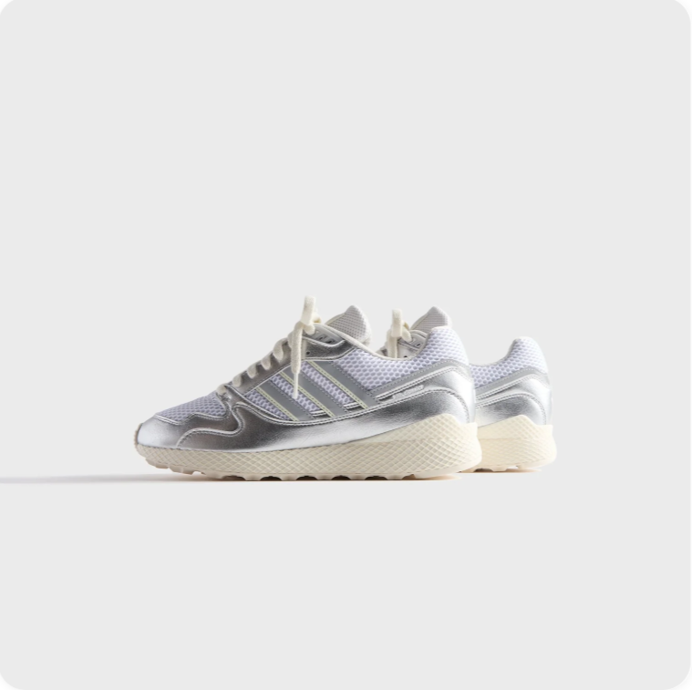 Adidas Torsion Comp Sneakers – Metallic Silver / Cream