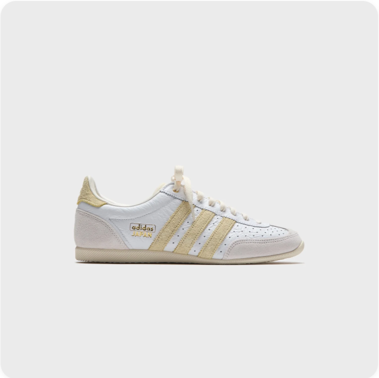 Adidas Japan Sneakers – White / Pale Gold / Cream