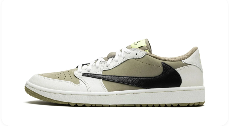 Air Jordan 1 Low Golf – White / Khaki / Black / Olive