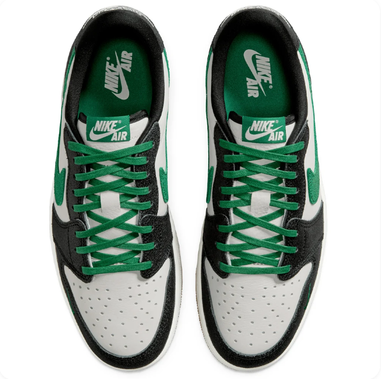 Air Jordan 1 Low OG – Black / Lucky Green / Neutral Grey