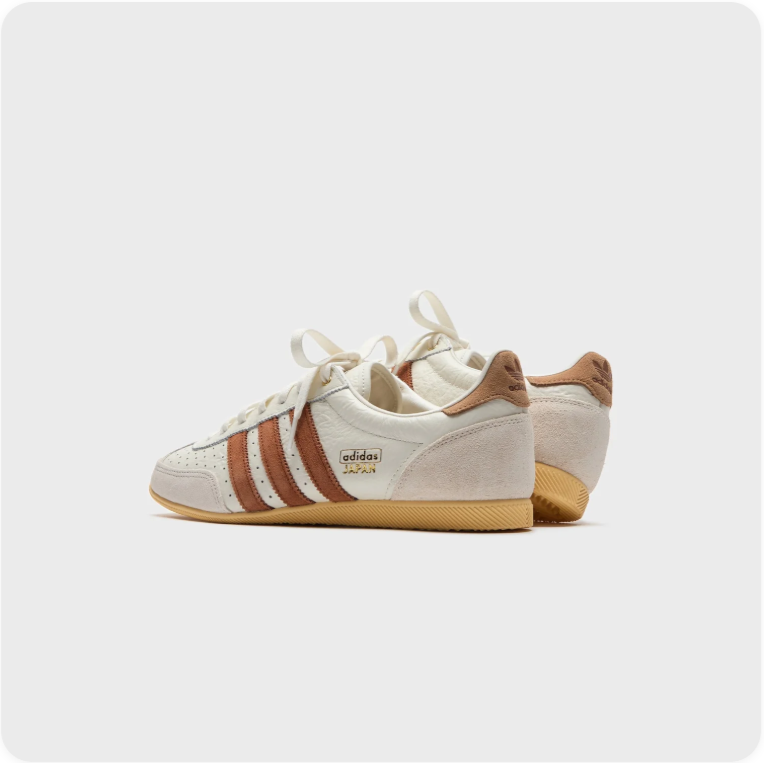 Adidas Japan Sneakers – Cream / Tan Brown / Gum Sole