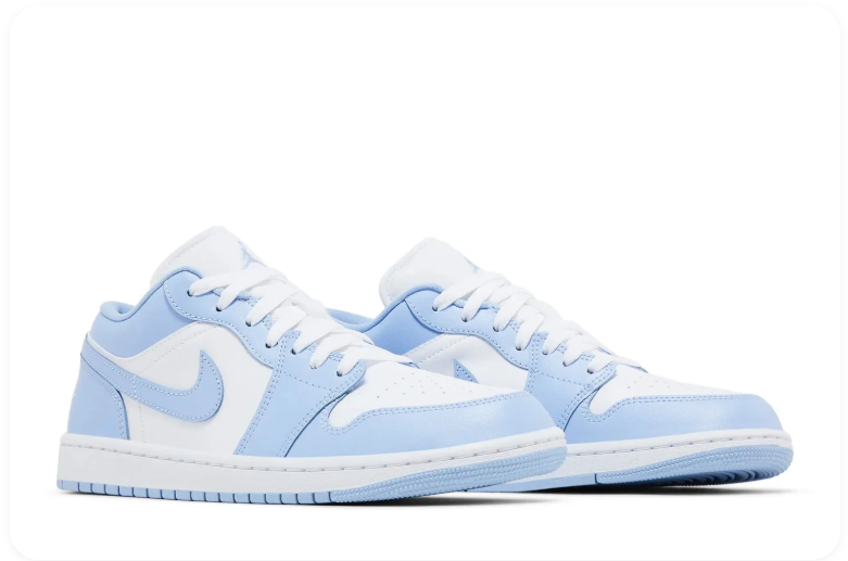Air Jordan 1 Low – Ice Blue / White