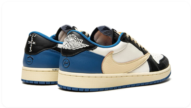 Travis Scott x Fragment x Air Jordan 1 Low OG – Military Blue / Sail / Black