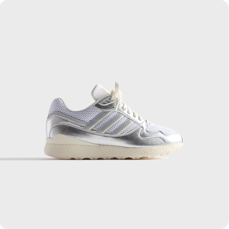Adidas Torsion Comp Sneakers – Metallic Silver / Cream