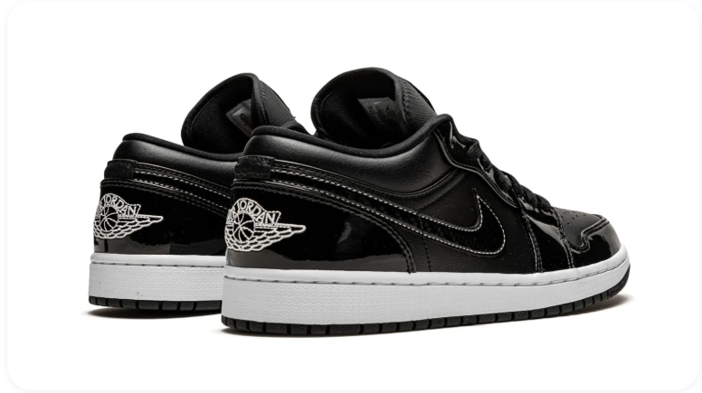 Air Jordan 1 Low SE – Black Patent / White