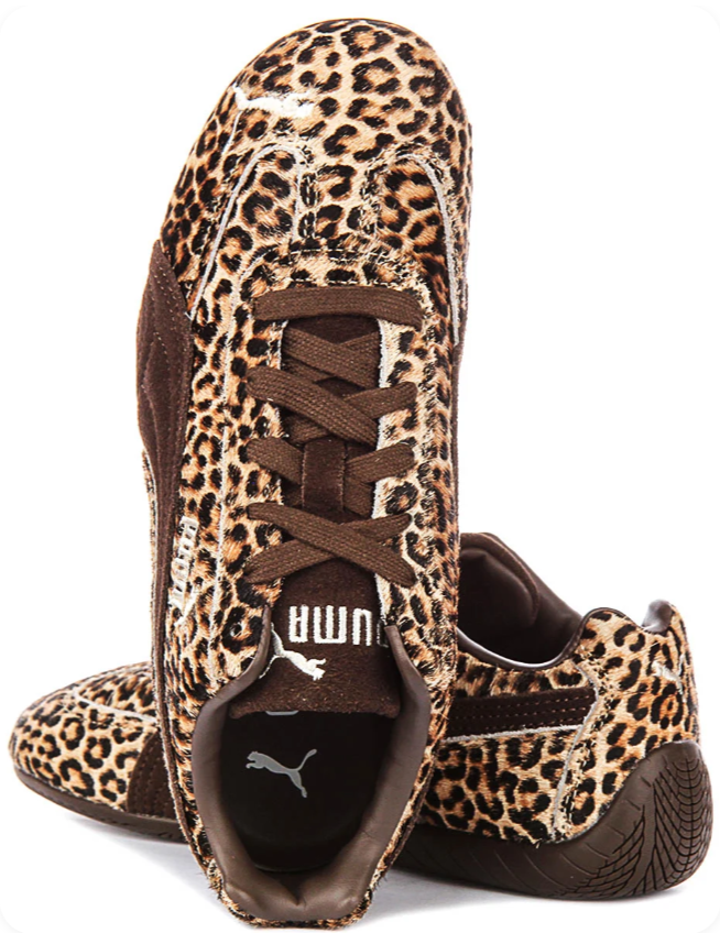 Puma Speedcat OG Sneakers – Leopard Print / Haircalf / Dark Brown