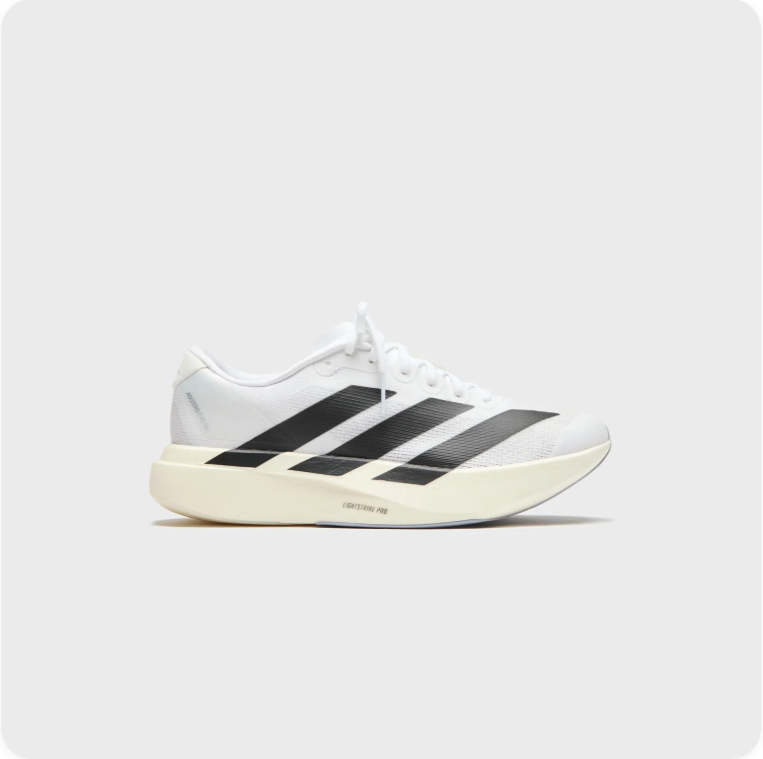 Adidas Adizero Prime X 2 Strung White Black - side profile view