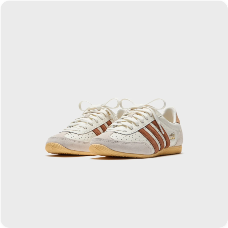 Adidas Japan Sneakers – Cream / Tan Brown / Gum Sole