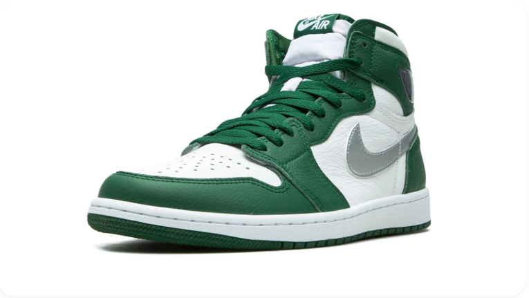 Air Jordan 1 Retro High OG – Gorge Green / Metallic Silver / White