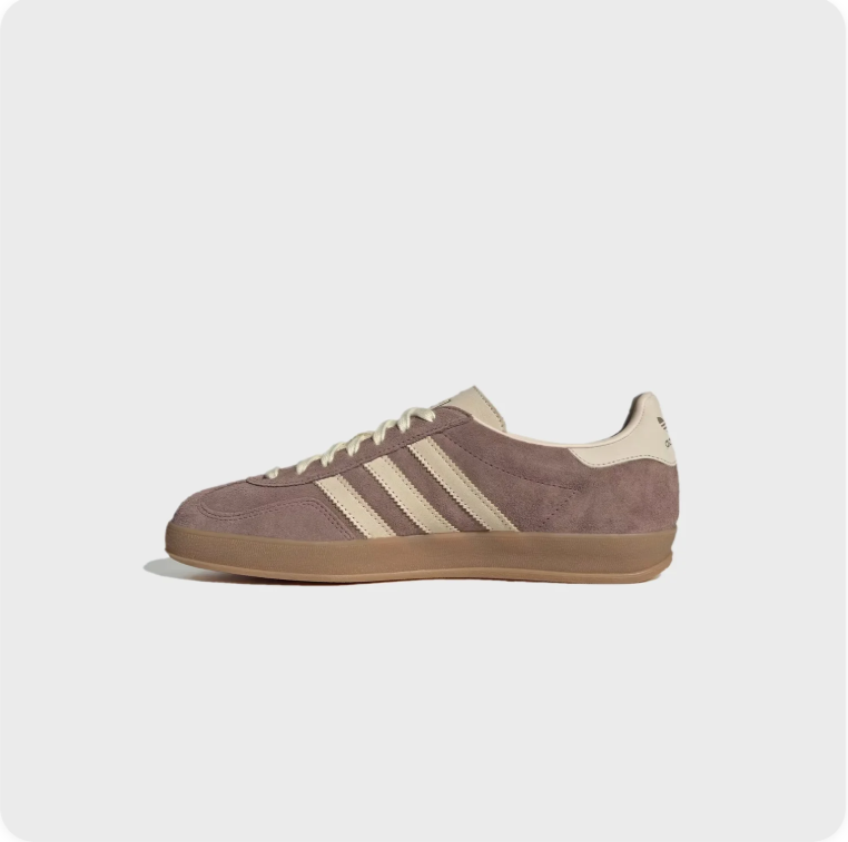 Adidas Gazelle Indoor Taupe Cream - side profile view