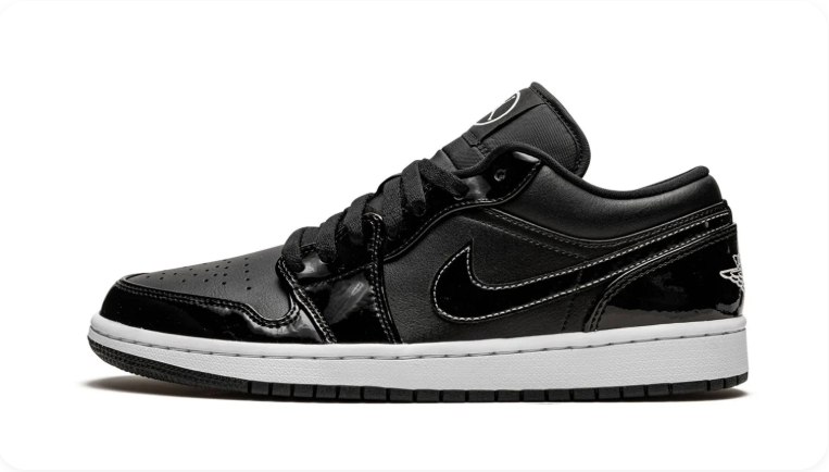 Air Jordan 1 Low SE – Black Patent / White
