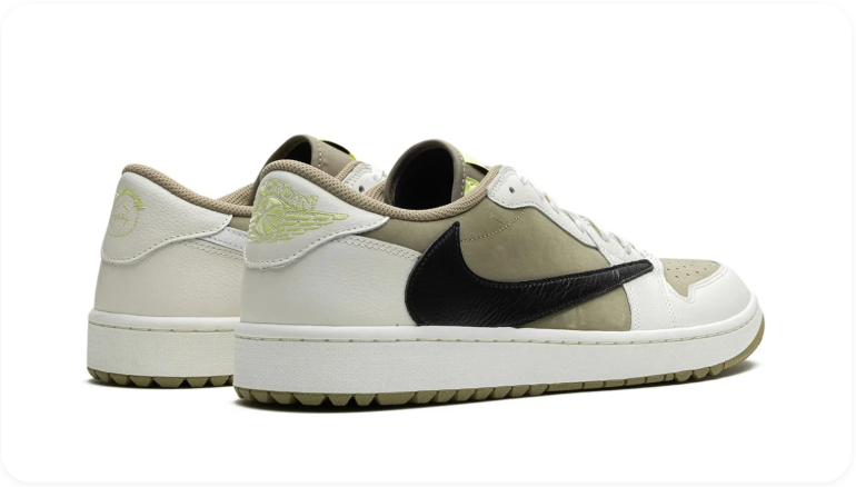 Air Jordan 1 Low Golf – White / Khaki / Black / Olive