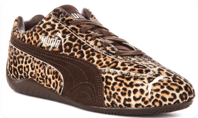 Puma Speedcat OG Sneakers – Leopard Print / Haircalf / Dark Brown