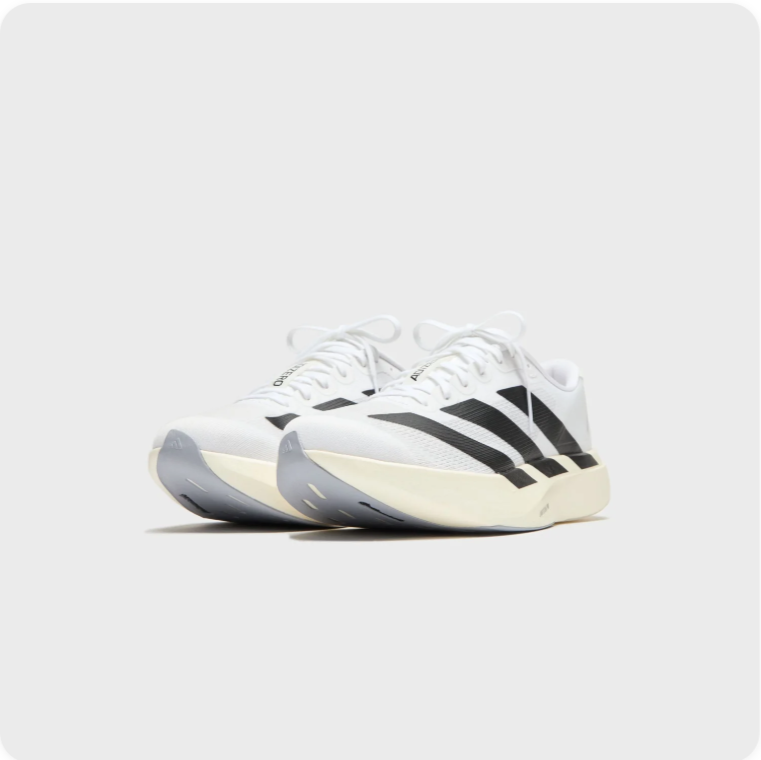 Adidas Adizero Prime X 2 Strung White Black - pair front view