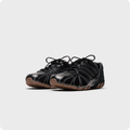 Adidas Tunit Sneakers – Black Leather / Iridescent Stitch / Gum