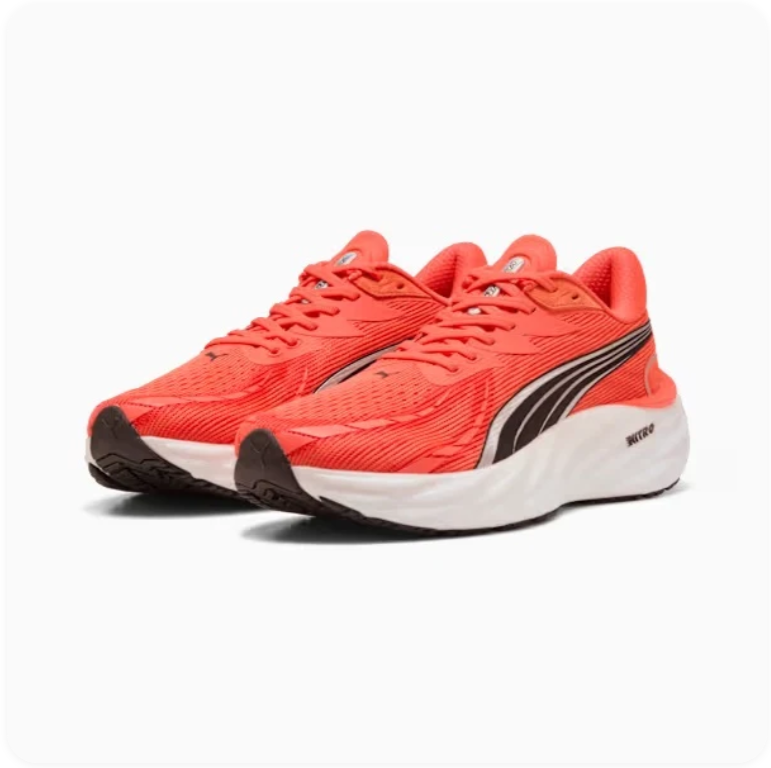 Puma Magnify Nitro 2 Running Sneakers – Solar Red / Black / White