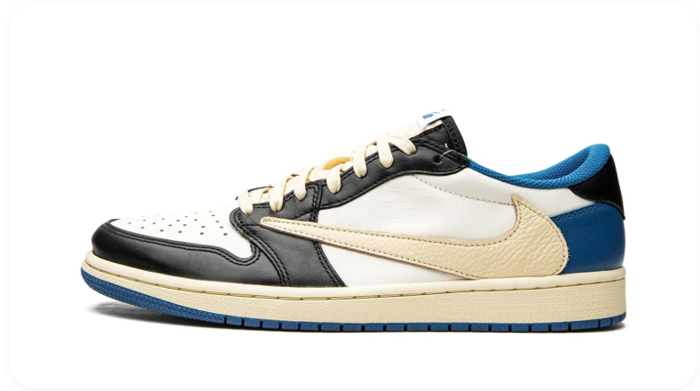 Travis Scott x Fragment x Air Jordan 1 Low OG – Military Blue / Sail / Black