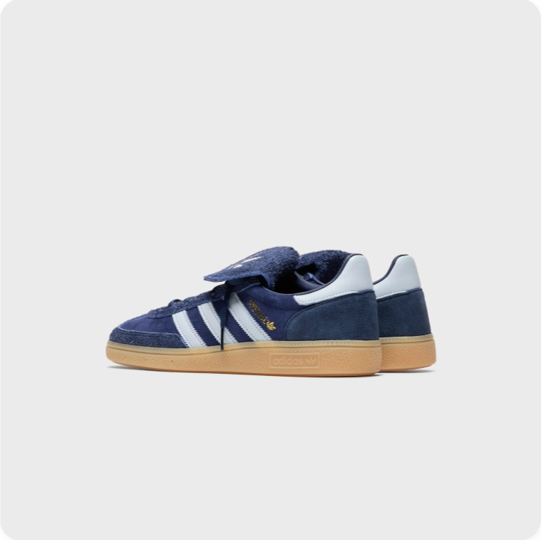 Adidas Handball Spezial Navy Blue - rear three-quarter view