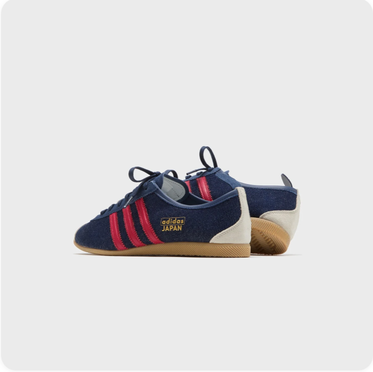 Adidas Japan Sneakers – Navy Blue / Crimson Red / Gum